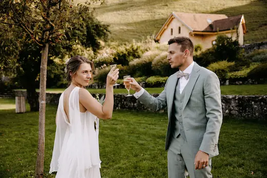 Cérémonie laïque d'Ariane et Thibault organisée par AL events à Lyon