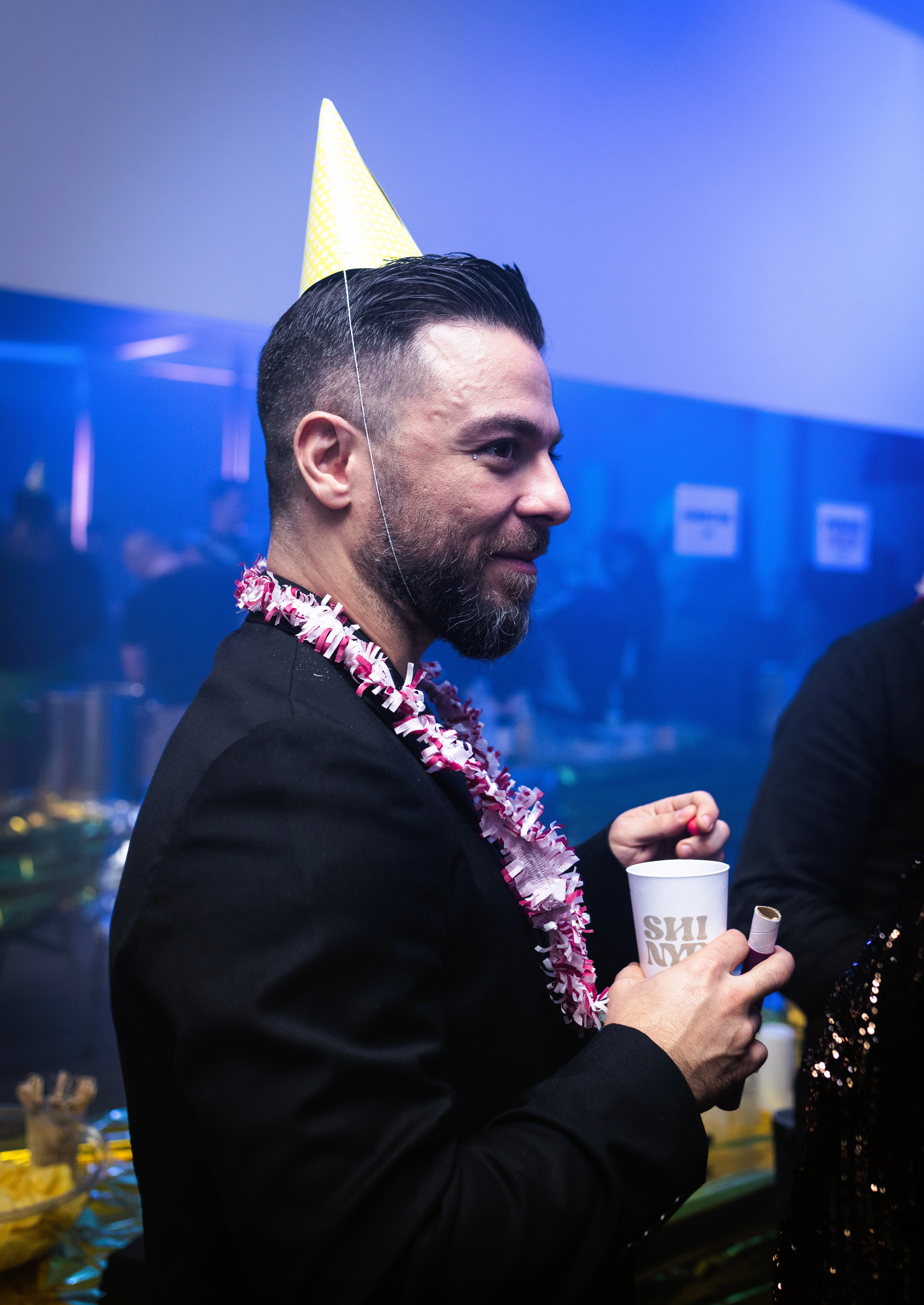 Réveillon ShiNYE organisé par AL events à Lyon - Scénographie immersive et cube lumineux